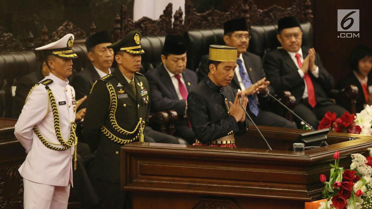 Pidato Presiden Jokowi Pada Sidang Tahunan MPR