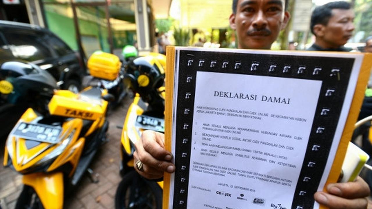 Ojek online dan pangkalan resmi berdamai