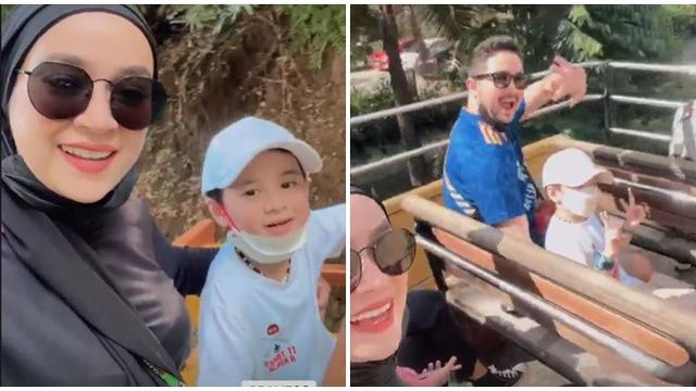 6 Potret Liburan Aryani Fitriana dan Donny Michael Bareng Anak, Lepas Penat