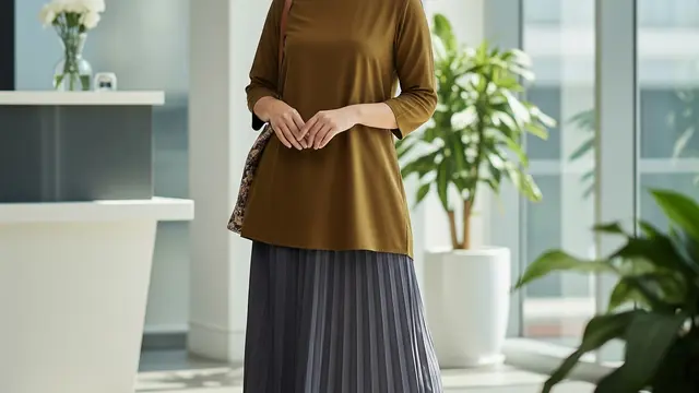 Outfit Santai Tapi Stylish untuk Kerja Setelah Lebaran (AI)