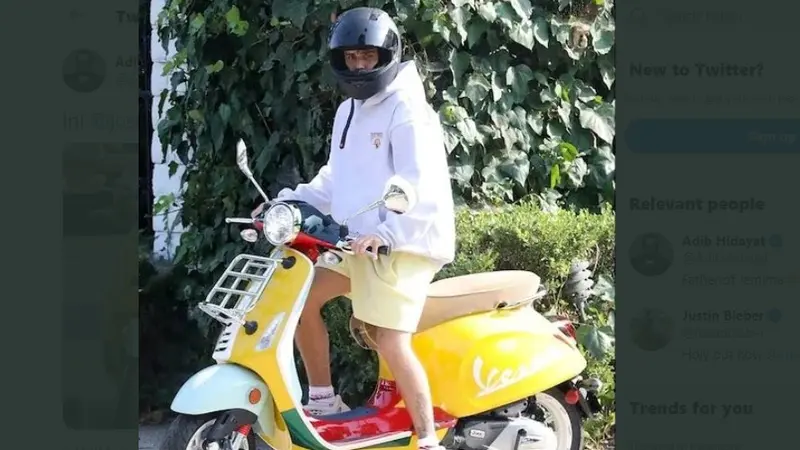 Justin Bieber naik Vespa Primavera Sean Wotherspoon