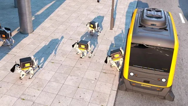 Robot Anjing dan Mobil van