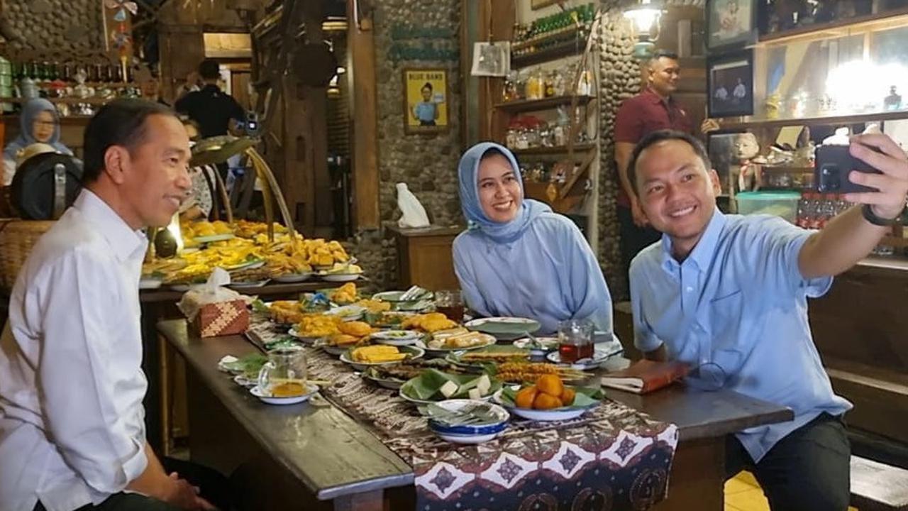 Jokowi Bareng Respati-Astrid