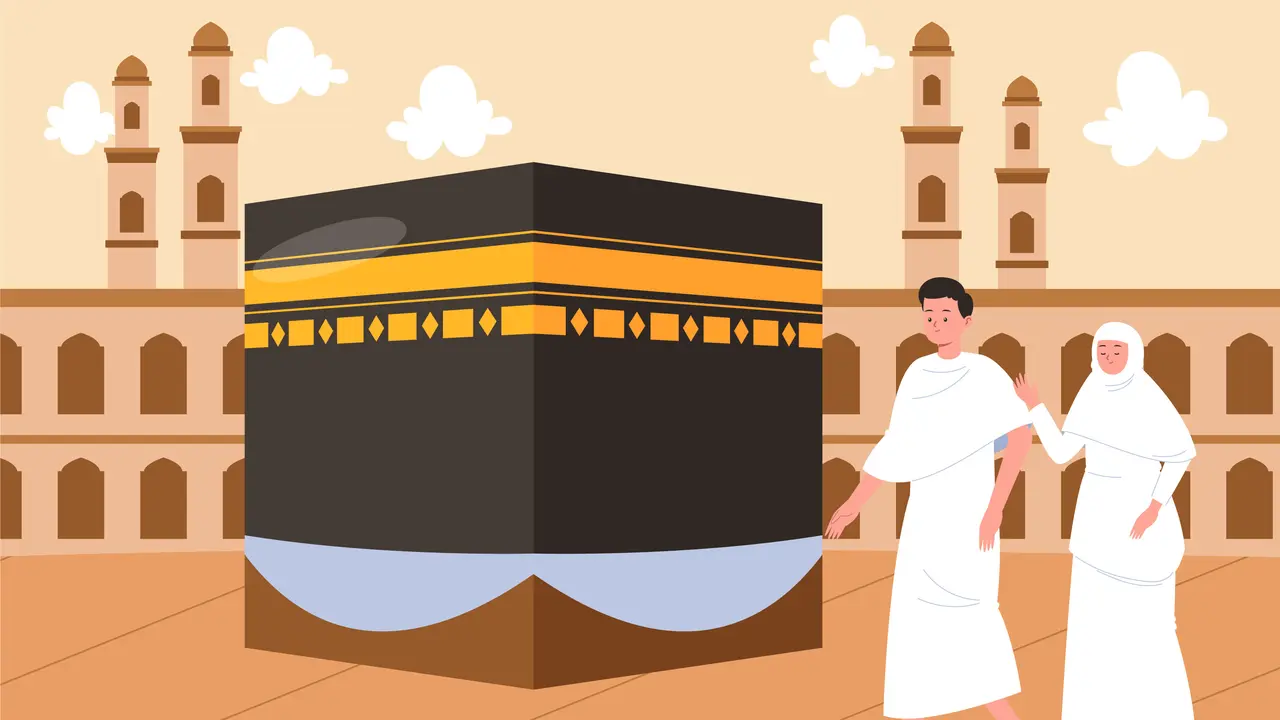 Ilustrasi haji, umrah, Makkah