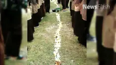 Pembina kegiatan Pramuka yang makan beralaskan tanah dan rumput diberikan sanksi secara tertulis