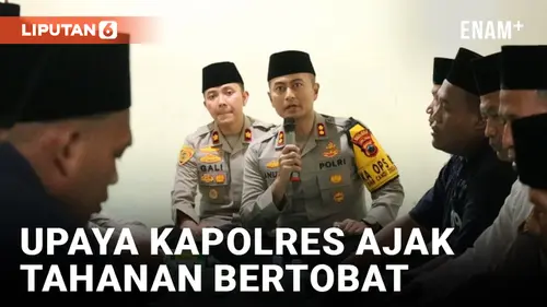 VIDEO: Berupaya Mengajak Bertobat, Kapolres Grobogan Buka Puasa dan Salat Bareng Tahanan