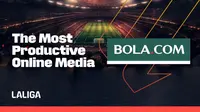 Bola.com memperoleh penghargaan media online paling produktif dari La Liga. (Bola.com/LaLiga Indonesia)