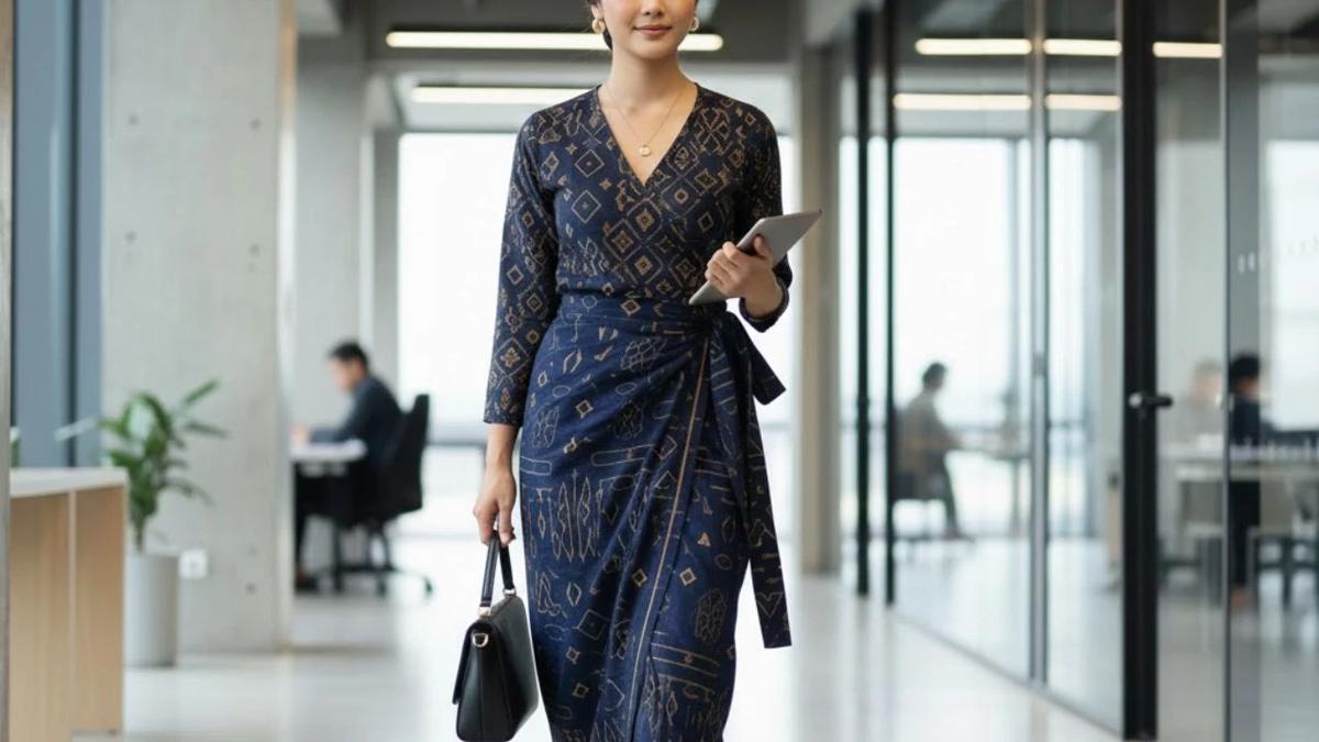 ilustrasi atasan batik