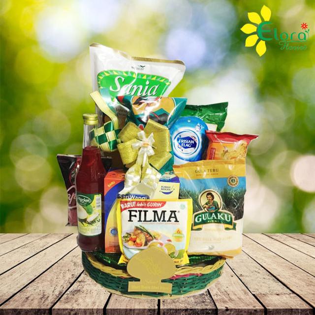 ilustrasi parsel sembako untuk lebaran/eloraflorist.com