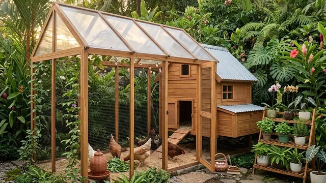 Ide kandang ayam backyard aesthetic cocok untuk konten media sosial