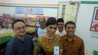 Direktur Utama PT Berkarya Makmur Sejahtera, Milasari Kusumo Anggraini saat site visit di GORO 212, Jatibening, Bekasi, Jawa Barat, Senin (16/12/2019).