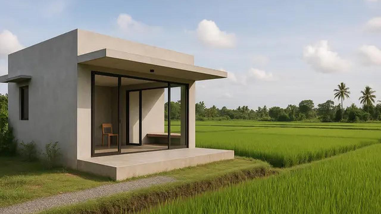 10 Gambar Rumah Tepi Sawah yang Simpel dan Menawan, Cocok Jadi Ide Hunian 2025