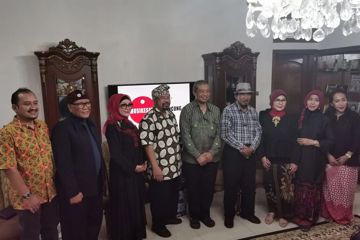 Yayasan Musikesatu (Musik Keroncong Bersatu) menggelar acara Halal Bihalal di kawasan Cinere Depok, Minggu (5/6/2022)