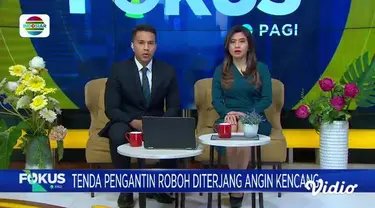 Simak Fokus Pagi (18/07) dengan berita-berita sebagai berikut, Tenda Pengantin Roboh Diterjang Angin, Pria Babak Belur Dihakimi Massa, Reka Ulang Pembunuhan Ricuh, Bentrok Rombongan Pemuda dengan Warga.