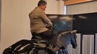 Video ruang simulator kuda milik Ditpolsatwa Korsabhara Baharkam Polri viral di media sosial setelah diunggah di Instagram (Istimewa)