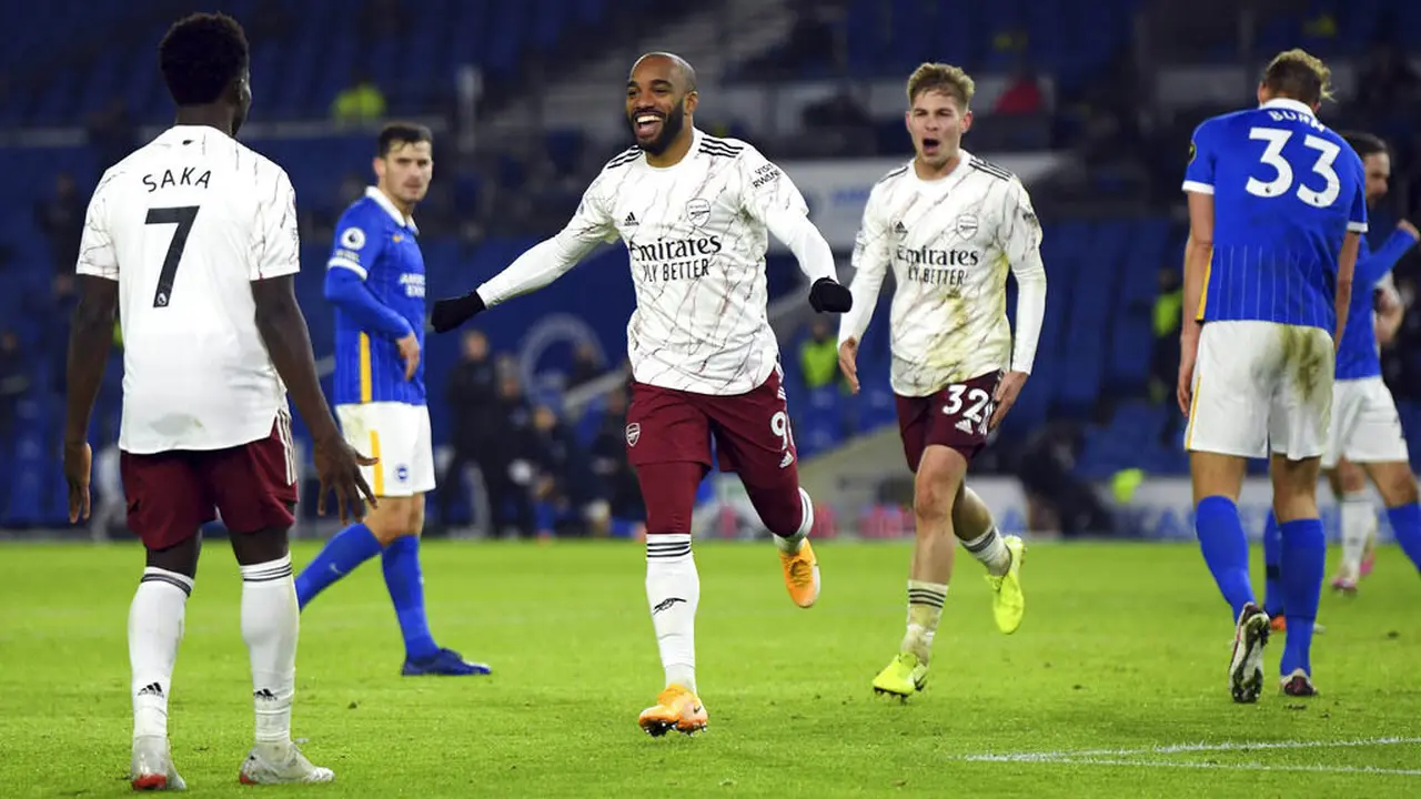 Foto Liga Inggris: Arsenal Petik Kemenangan di Markas Brighton & Hove Albion