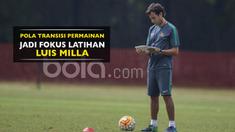 Pelatih Timnas Indonesia, Luis Milla, fokuskan pola transisi permainan pada seleksi Timnas U-22 hari kedua tahap 3.