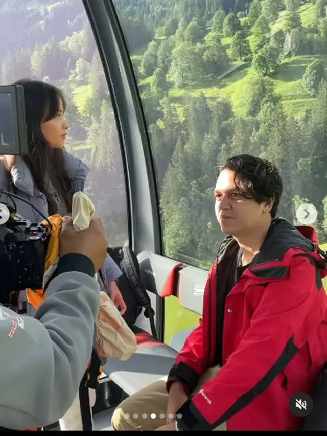 Aurora Ribero syuting Siapa Takut Orang Ketiga di Prancis dan Swiss (Foto: Instagram @auroraribero)