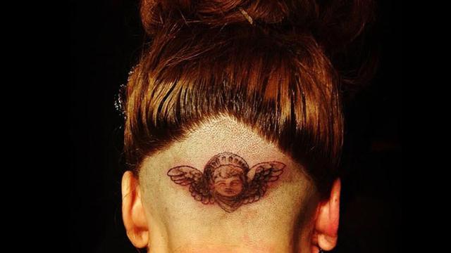 Tato Di Kepala Lady Gaga Showbiz Liputan6 Com