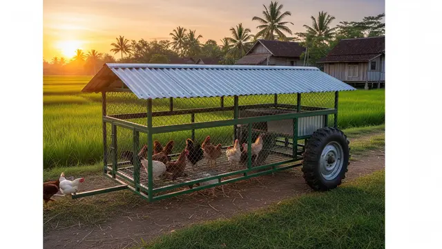 Inspirasi Kandang Portable yang Mudah Dipindah saat Musim Hujan