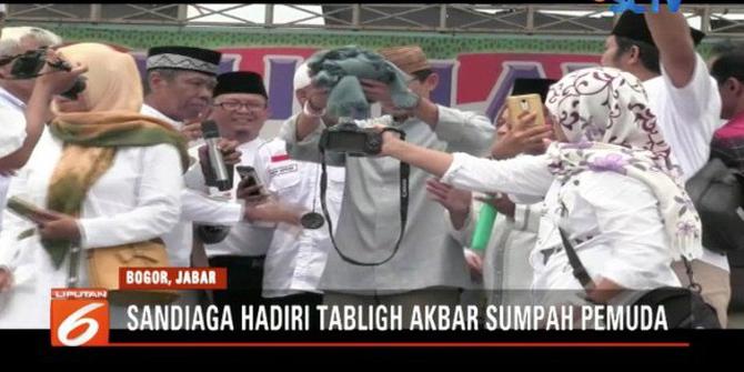 Sandiaga Ajak Emak-Emak di Bogor Panjatkan Doa bagi Korban Lion Air