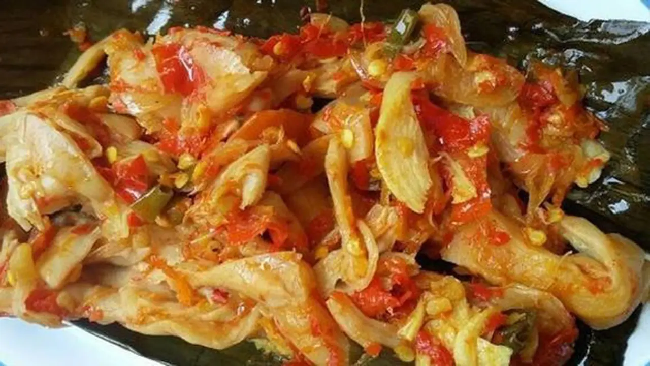 Pepes jamur tiram pedas./Copyright cookpad.com/Tiwi Mamanaura