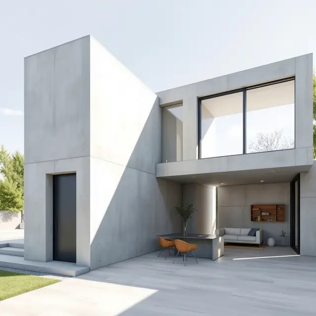 Model Rumah Leter L Pintu Samping