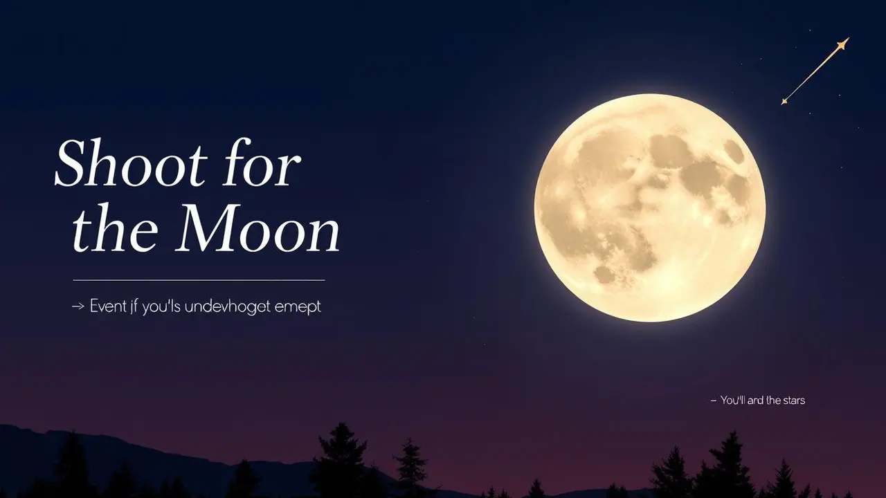 Shoot for the Moon Quote