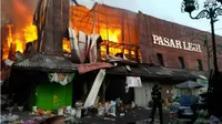 Pasar Legi Solo terbakar, Senin (29/10/2018). (Solopos.com/Istimewa)