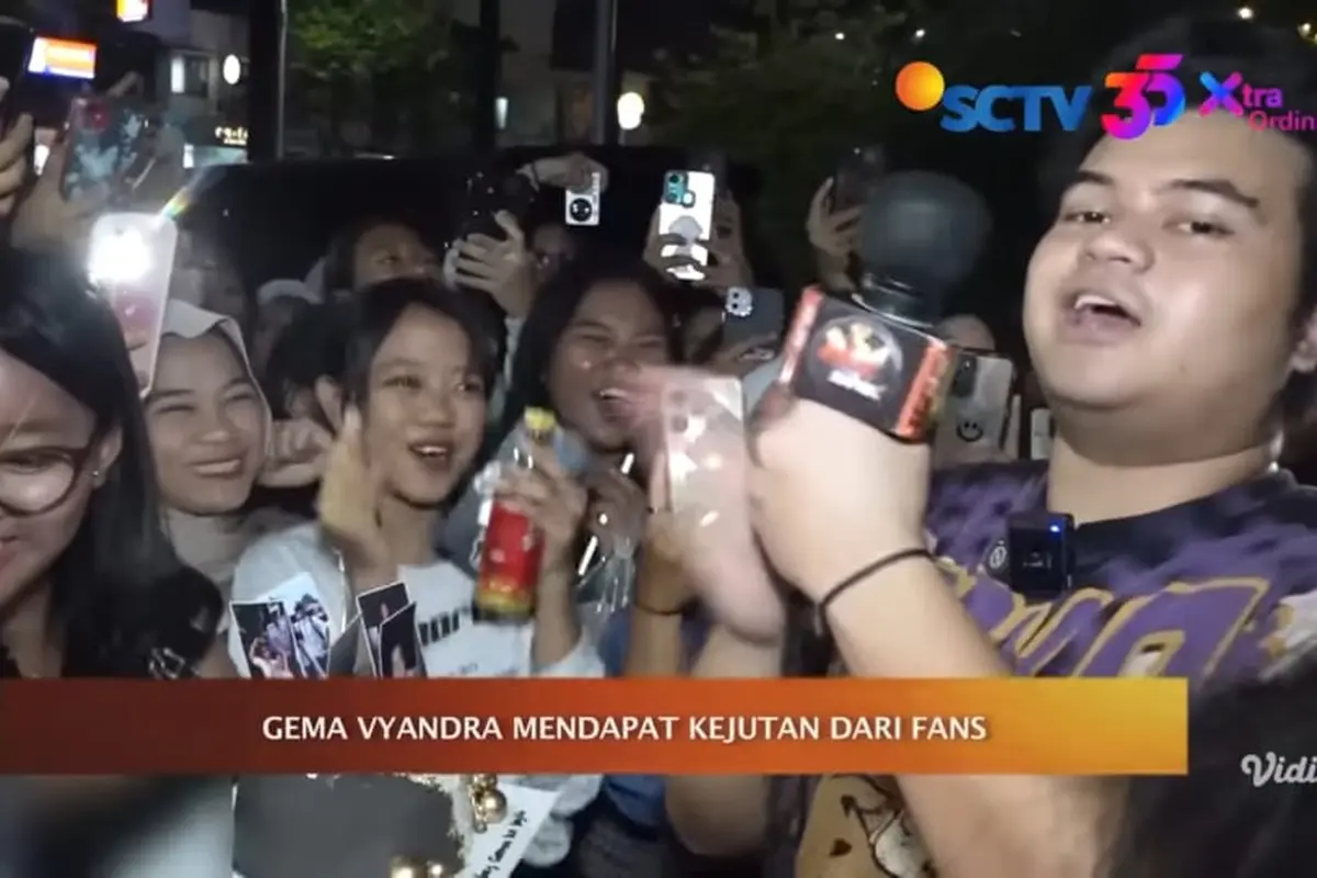 Ultah Gema Vyandra. (Hot Shot via YouTube/ SCTV)