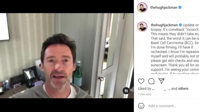 Unggahan Hugh Jackman. (Instagram/ thehughjackman)