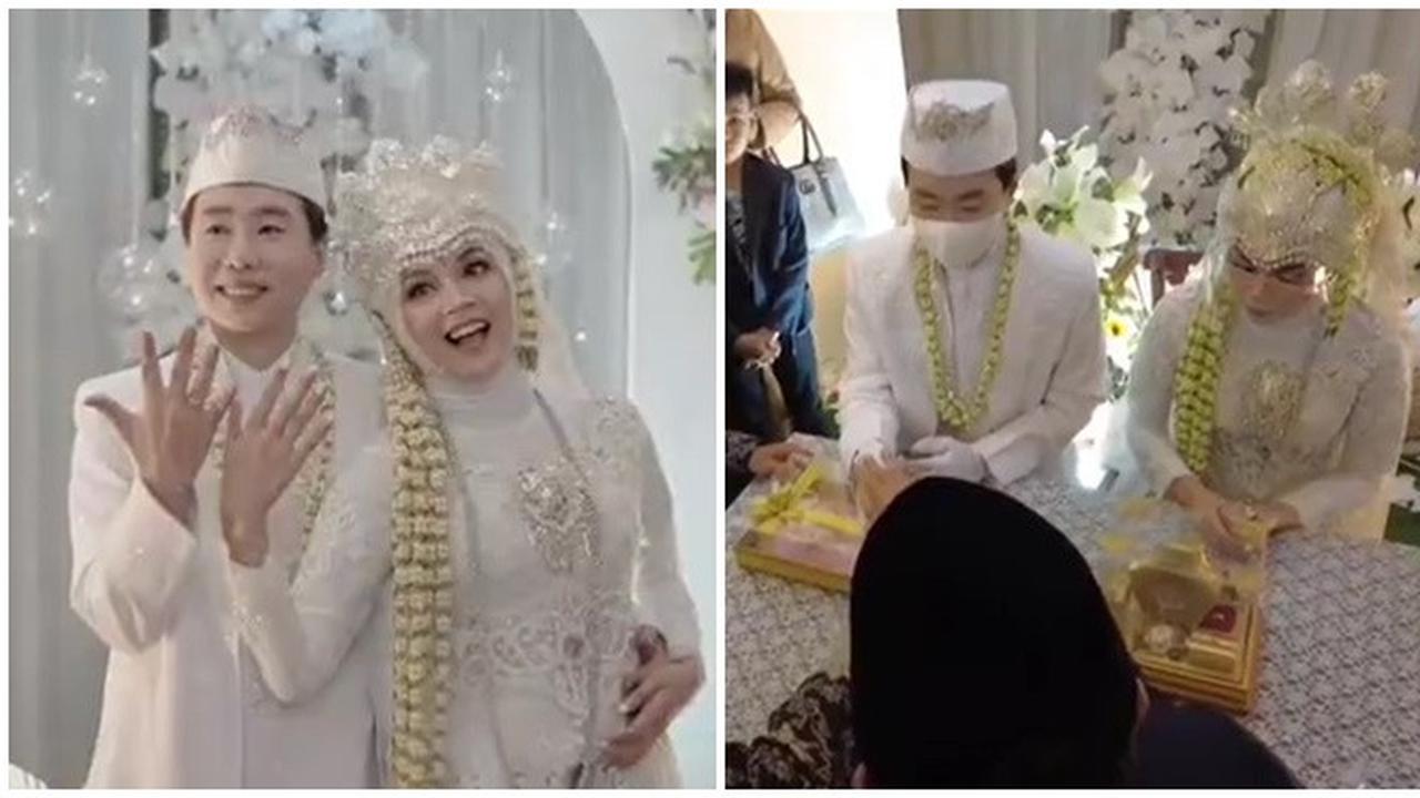 6 Momen Pernikahan YouTuber Ujung Oppa dan Kania Permatasari, Usung Adat Sunda