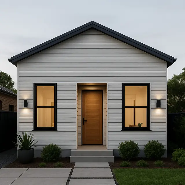 Desain Rumah Ukuran 8x9 Tampak Depan