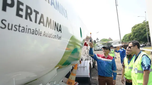 Garuda Indonesia menjajaki penggunaan energi terbarukan bioavtur J2.4, yang merupakan bagian dari pengembangan konsep Sustainable Aviation Fuel (SAF). (Dok GIAA)