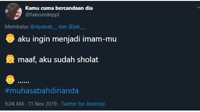 6 Drama Muhasabah Diri ala Netizen Ini Bikin Senyum