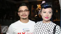 Derby Romero dan pacar, Claudia Adinda [Foto: Herman Zakharia/Liputan6.com]