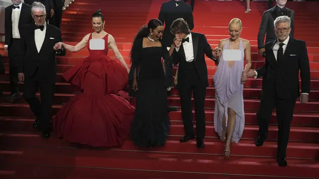 Bintang Mission: Impossible – The Final Reckoning di Festival Film Cannes 2025. (AP Photo/Natacha Pisarenko)