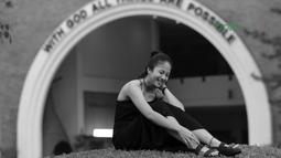 Shita Marino adalah pebasket profesional yang bermain untuk tim Sahabat Semarang.  (Bola.com/Nick Hanoatubun)