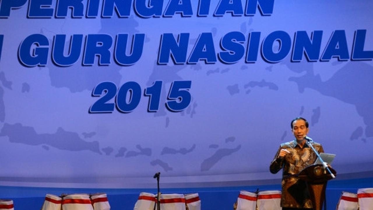 Presiden Jokowi hadiri peringatan Hari Guru Nasional 2015