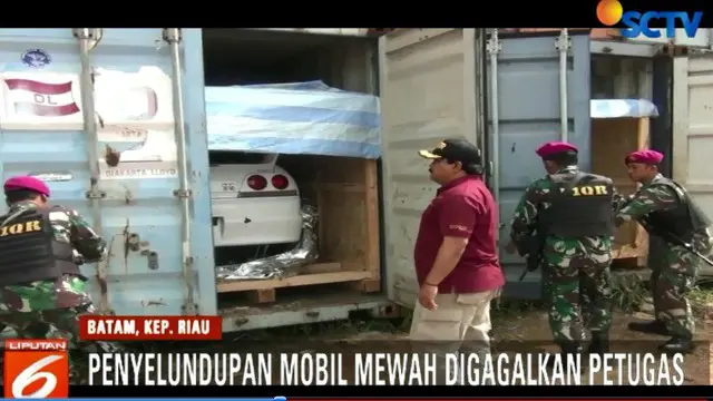 Penyelundupan Mobil Mewah Bekas Asal Singapura Melalui Kota Batam Digagalkan