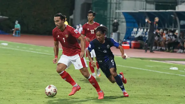 Meski sempat menambah gol pada menit ke-54 lewat Ramai Rumakiek, penampilan Ezra Walian dan kawan-kawan kembali mengendur. (Dok. PSSI)