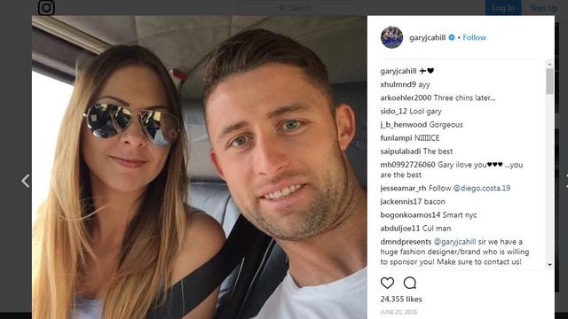 Gemma Acton dan Gary Cahill