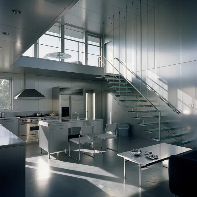 Rumah Sederhana dengan Interior Futuristik ala Tren 2025