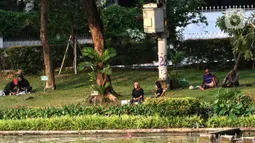 Waduk ini dibangun oleh Belanda, di mana pada sekitar tahun 1926 sebagai penampungan air dari beberapa mata air yang berada di sekitarnya. (Liputan6.com/Angga Yuniar)
