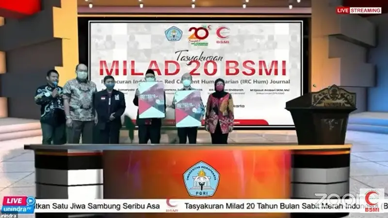 Peluncuran Jurnal Ilmiah Indonesian Red Crescent Humanitarian (IRC Hum) Journal bertepatan dengan Tasyakuran Milad 20 BSMI. (Dok: BSMI)