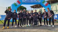 Tim para atletik NPC Indonesia yang berlaga dalam ajang World Para Athletics Grand Prix Italian Open 2024 di Jesolo, Italia. (Bola.com/Dok NPC Indonesia)