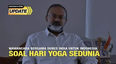 Duta Besar India untuk Indonesia, Manoj Kumar Bharti bercerita mengenai hari yoga sedunia.