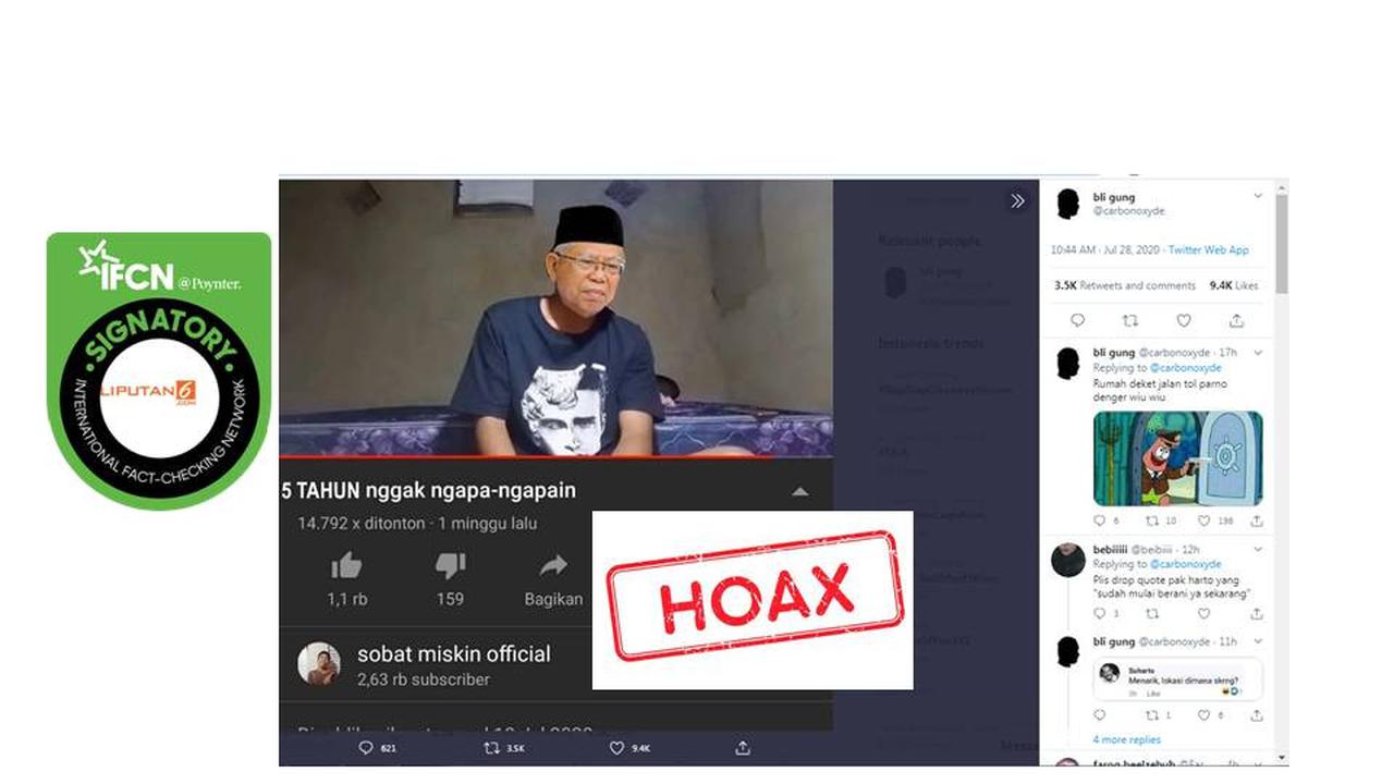 Cek Fakta Ma'ruf Amin