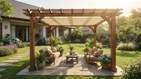 7 Model Pergola Kayu yang Mudah Dirawat, Ide Outdoor yang Bikin Taman Makin Estetik