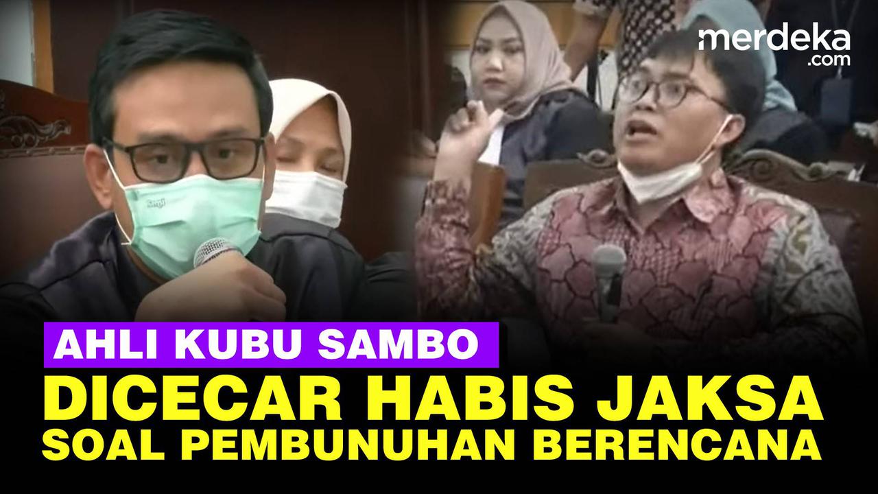 VIDEO: Jaksa ke Ahli Sambo, Seseorang Berencana Membunuh Sudah Siapkan Senjata
